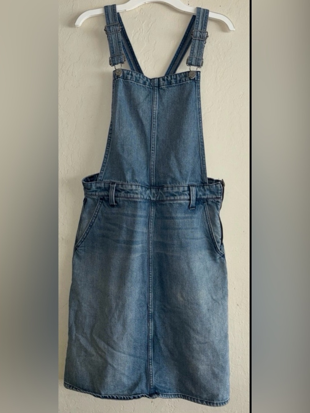 Madewell Blue Denim Jean Bib Jumper Overall Dress